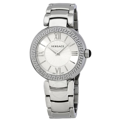 Versace Leda Silver Dial Stainless Steel Ladies Watch VNC210017